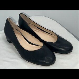 Alterreny Alterre Women's Leather Black Ballet Flats Shoes US Size 8 EU Size 38